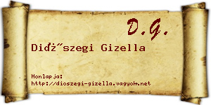 Diószegi Gizella névjegykártya