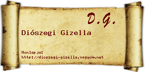 Diószegi Gizella névjegykártya